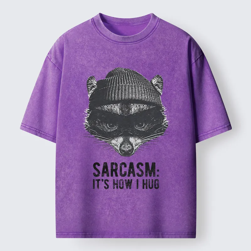 Tokyo-Tiger Raccoon's Sarcasm Washed T-Shirt