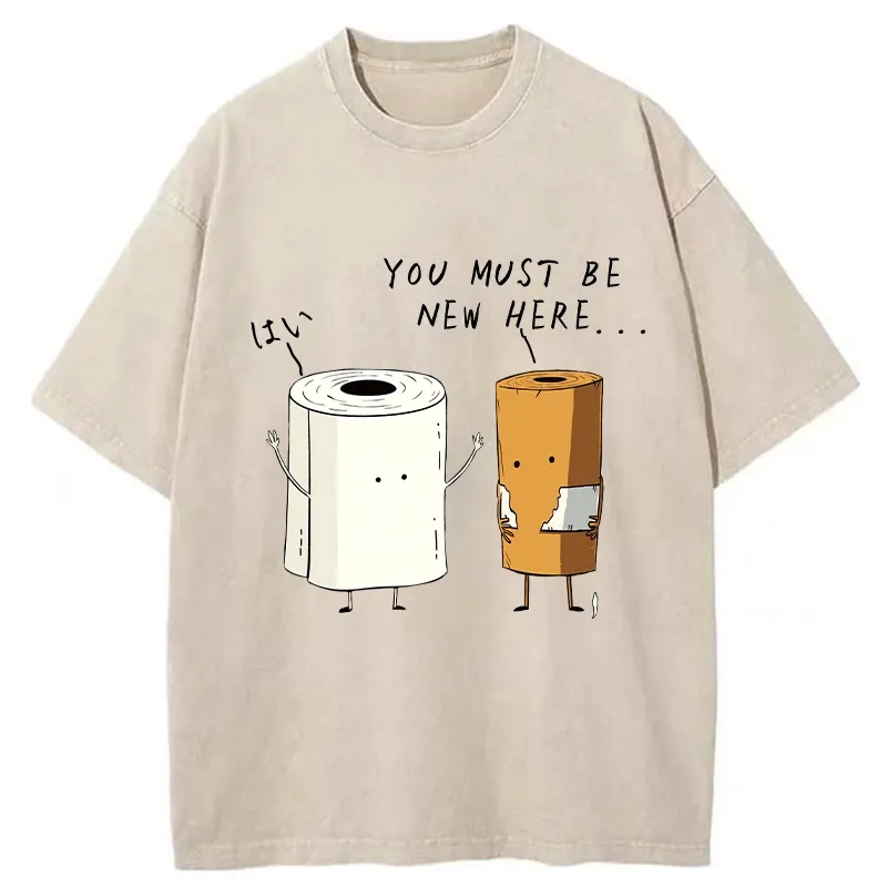 Tokyo-Tiger You Must Be A New Employee Washed T-Shirt