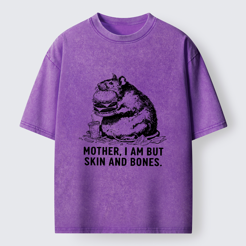 Tokyo-Tiger Obese Rat Funny Washed T-Shirt