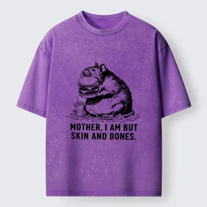 Tokyo-Tiger Obese Rat Funny Washed T-Shirt