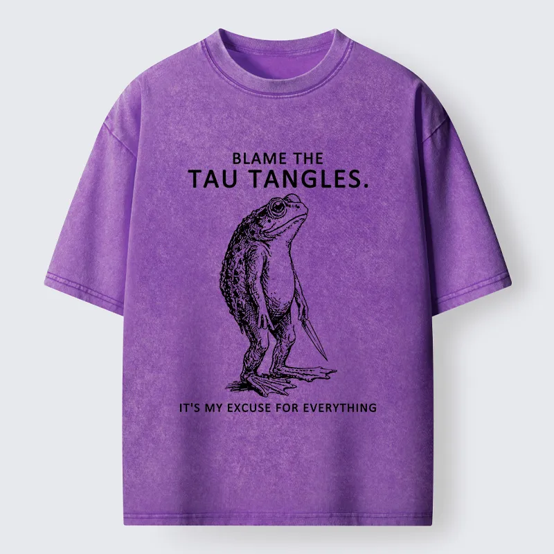 Tokyo-Tiger It's All Tau Tangles' Fault Washed T-Shirt