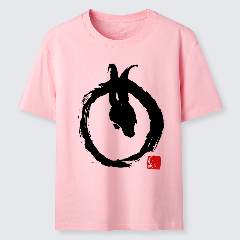 Tokyo-Tiger Ink Painting Zen Enso Rabbit Classic T-Shirt