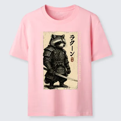 Tokyo-Tiger Raccoon Japanese Samurai Classic T-Shirt