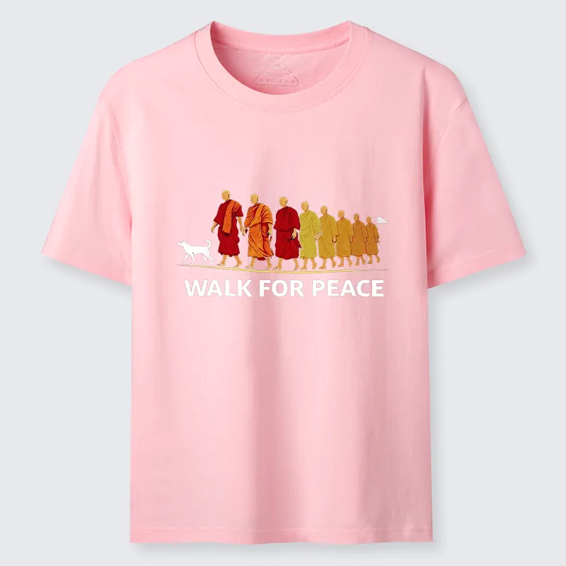 Tokyo-Tiger Walk For Peace Monks And Dog Classic T-Shirt