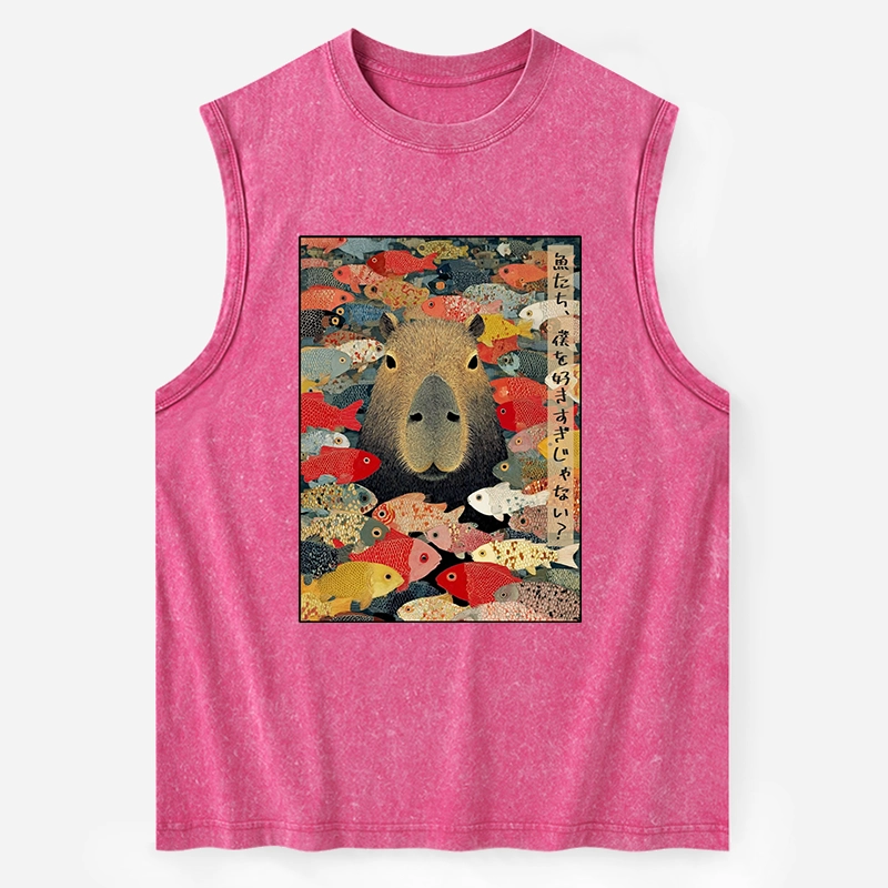 Tokyo-Tiger Am I Too Lovable? Washed Tank