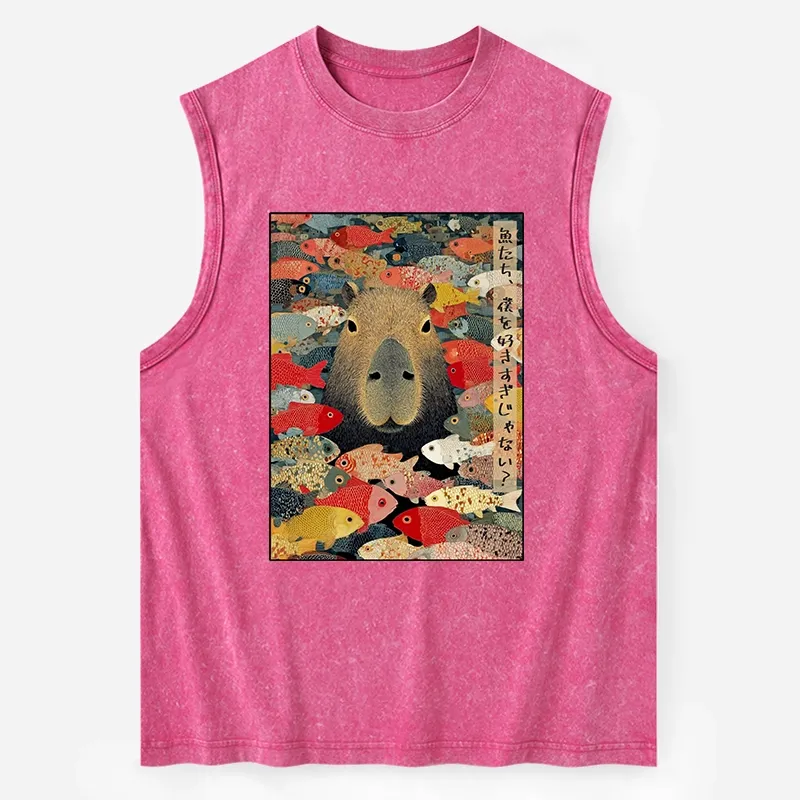 Tokyo-Tiger Am I Too Lovable? Washed Tank