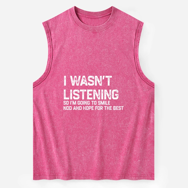 Tokyo-Tiger Indifferent To Everything Washed Tank