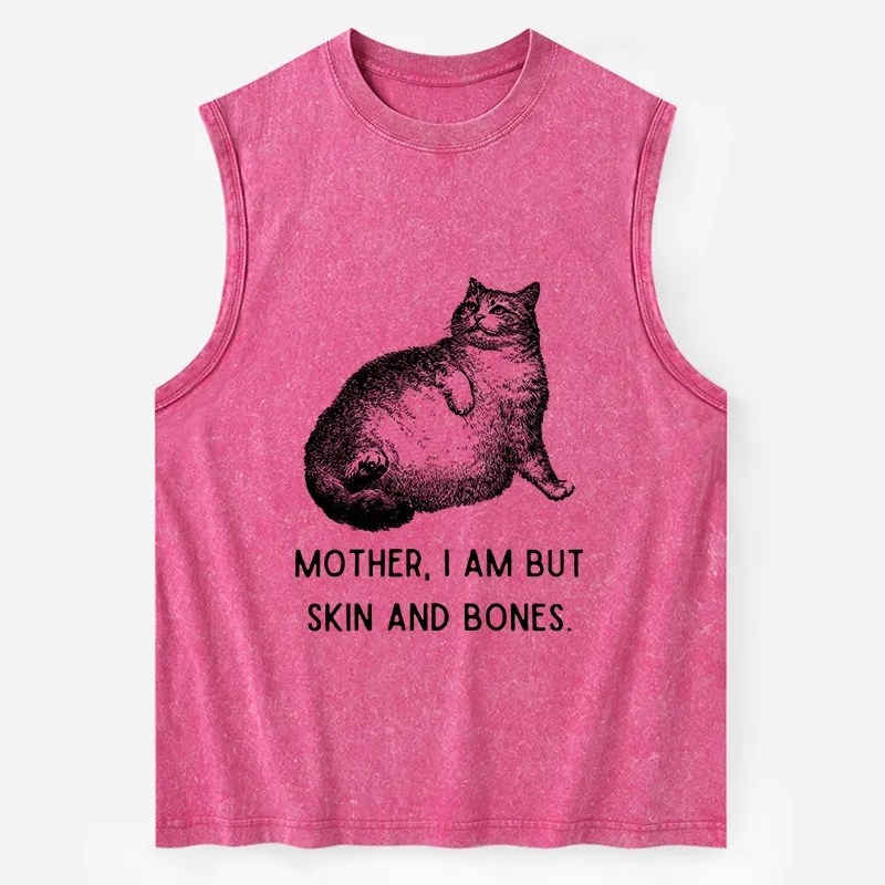 Tokyo-Tiger Skin & Bones Cat Washed Tank Sale