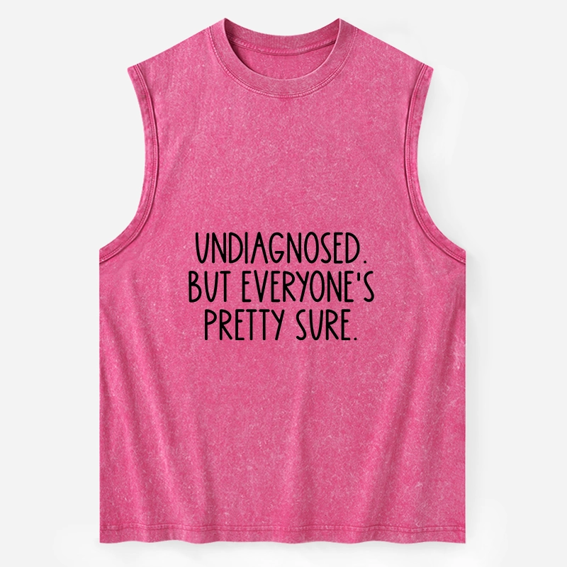 Tokyo-Tiger Self-diagnosed Illness Funny Washed Tank