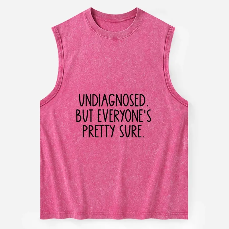 Tokyo-Tiger Self-diagnosed Illness Funny Washed Tank