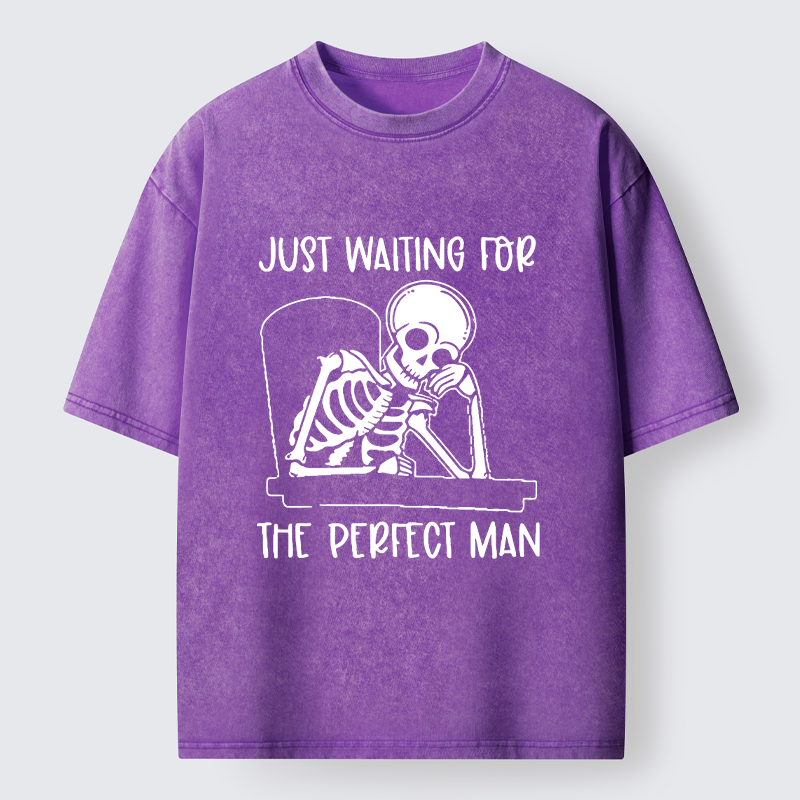 Tokyo-Tiger Waiting For The Right Person Washed T-Shirt