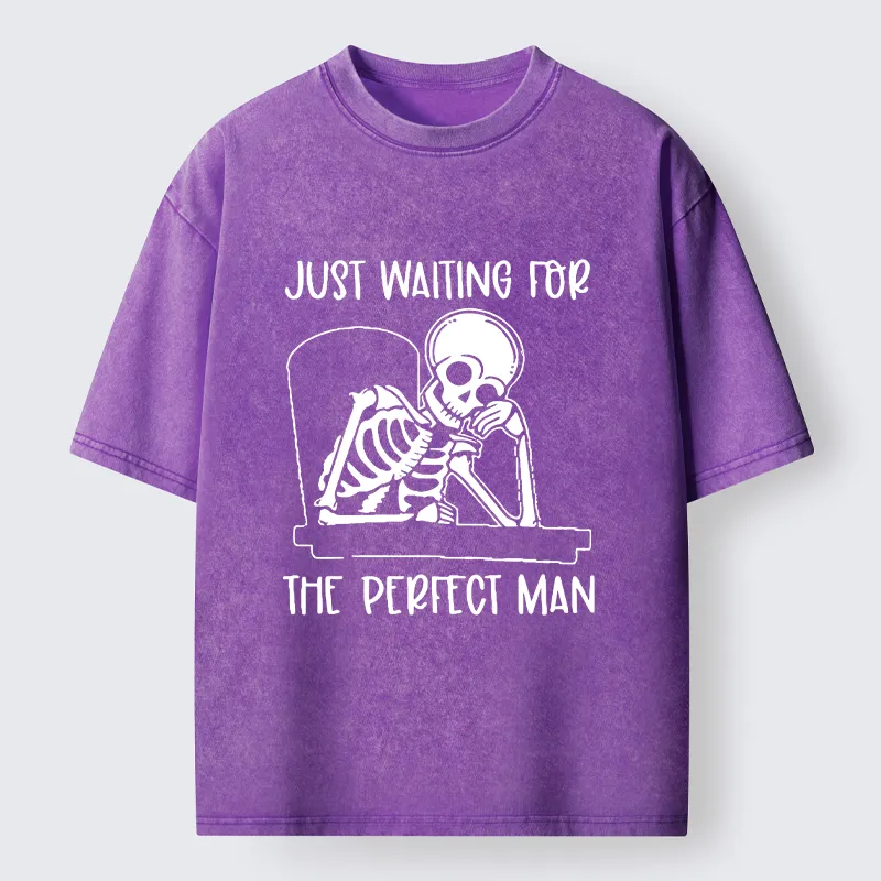 Tokyo-Tiger Waiting For The Right Person Washed T-Shirt