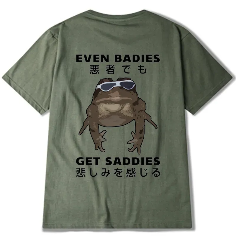 Tokyo-Tiger Even Baddies Get Saddies Back Classic T-Shirt