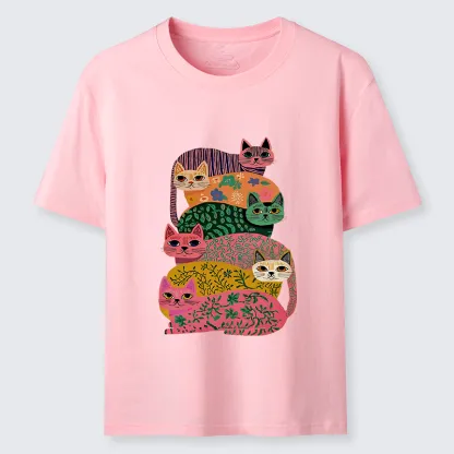 Tokyo-Tiger Colorful Cats Classic T-Shirt