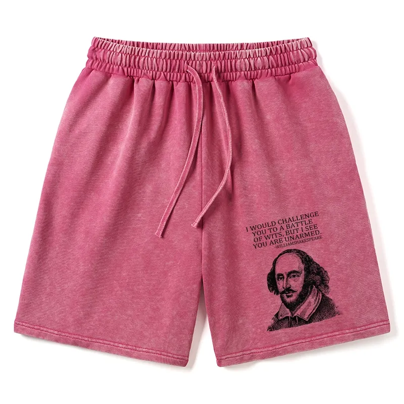 Tokyo-Tiger Your Intelligence Is Inferior To Mine Washed Shorts