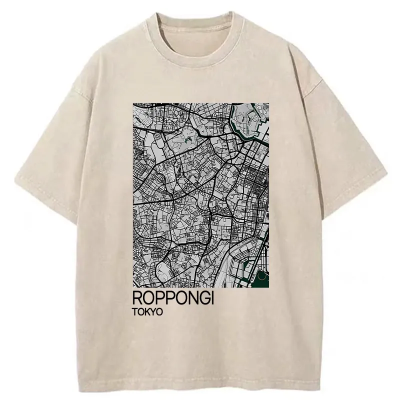 Tokyo-Tiger Roppongi Tokyo Washed T-Shirt Sale