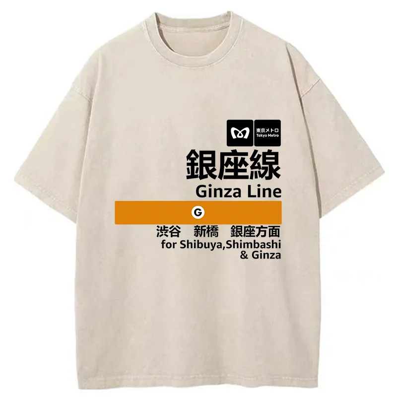 Tokyo-Tiger Ginza Line Japan Washed T-Shirt