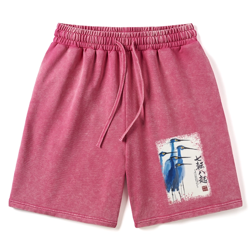 Tokyo-Tiger Wings That Never Yield Washed Shorts