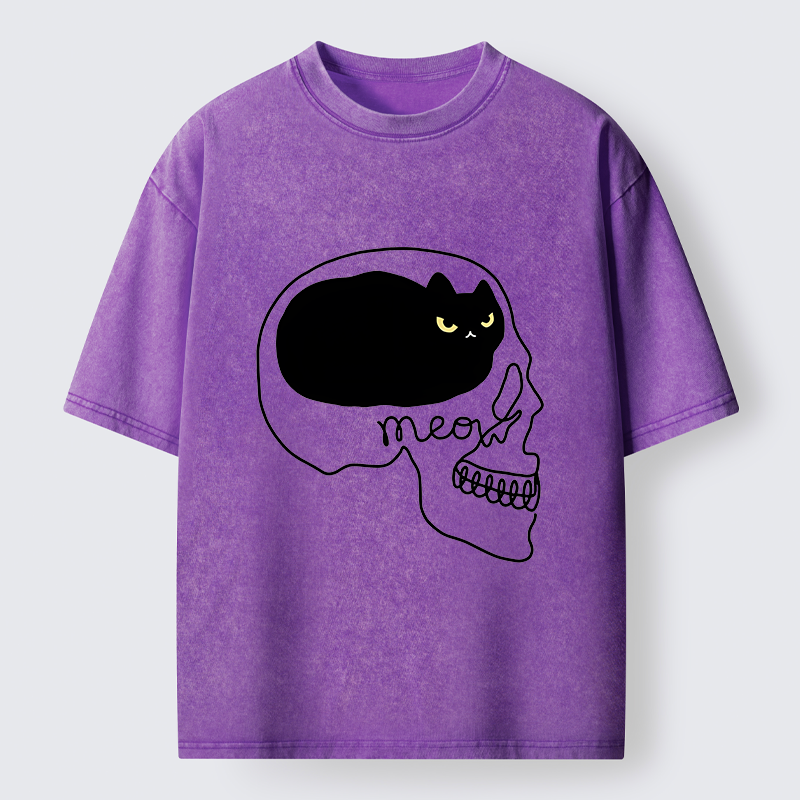 Tokyo-Tiger All I Can Think About Is Cat Washed T-Shirt