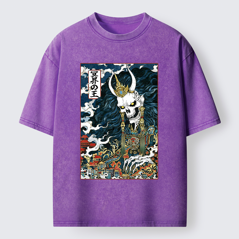 Tokyo-Tiger King Of The Underworld Washed T-Shirt