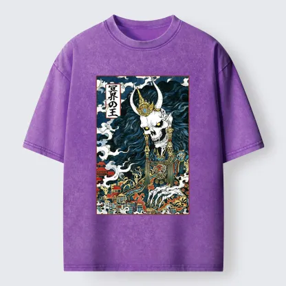 Tokyo-Tiger King Of The Underworld Washed T-Shirt