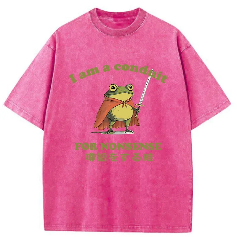 Tokyo-Tiger Nonsense Frog Washed T-Shirt