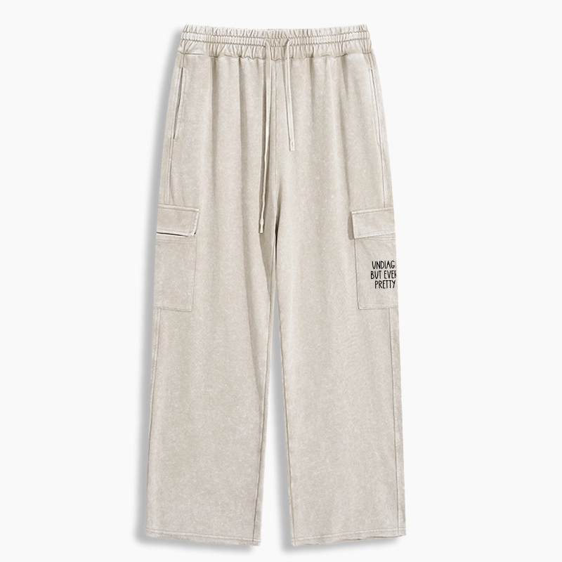 Tokyo-Tiger Self-diagnosed Illness Funny Washed Utility Sweatpants