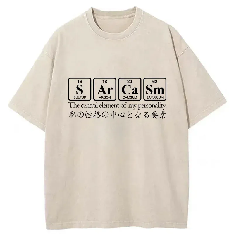 Tokyo-Tiger Sarcasm Funny Essential Washed T-Shirt