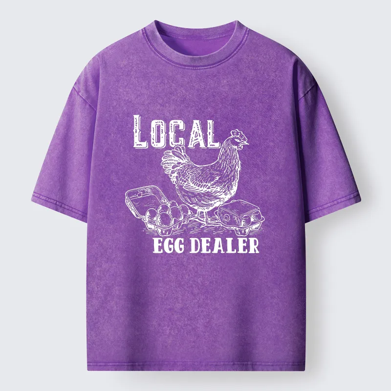 Tokyo-Tiger Easter Egg Supply Washed T-Shirt