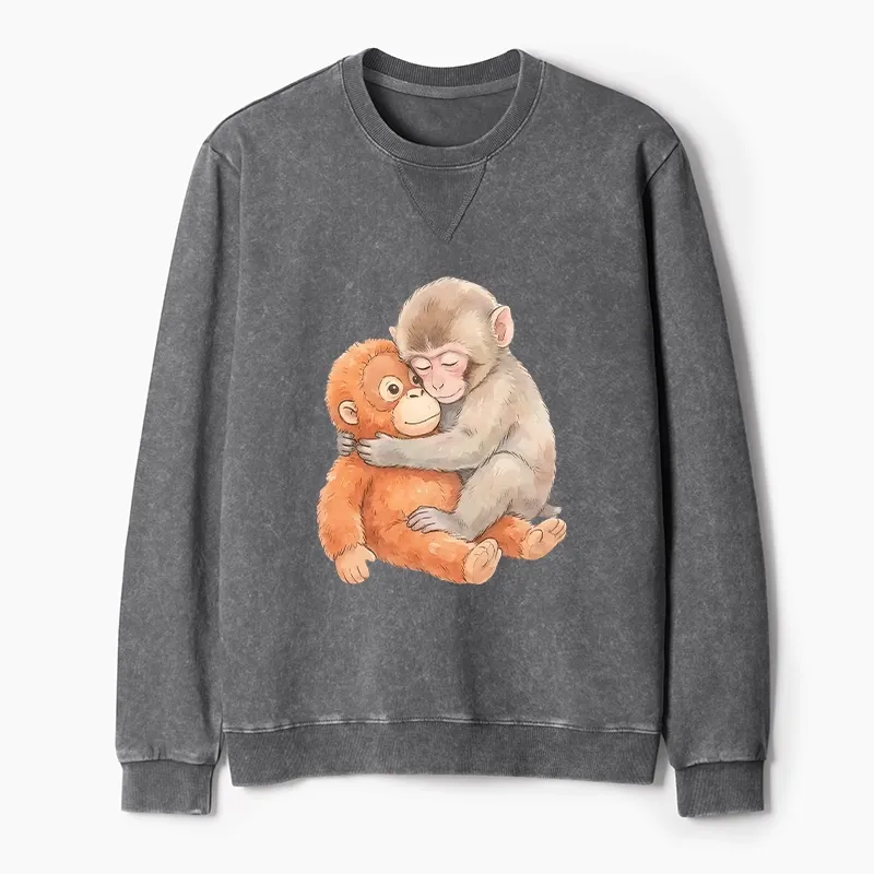 Tokyo-Tiger Poor Punch Washed Terry Sweatshirt