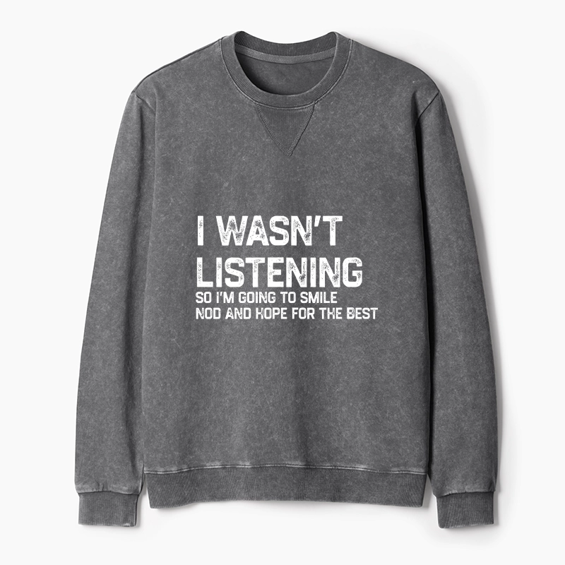 Tokyo-Tiger Indifferent To Everything Washed Terry Sweatshirt