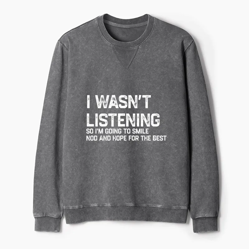 Tokyo-Tiger Indifferent To Everything Washed Terry Sweatshirt