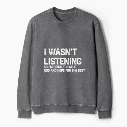 Tokyo-Tiger Indifferent To Everything Washed Terry Sweatshirt