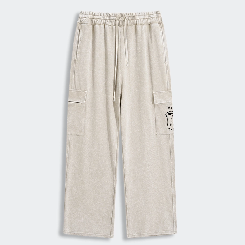 Tokyo-Tiger Rebellious Dog Washed Utility Sweatpants