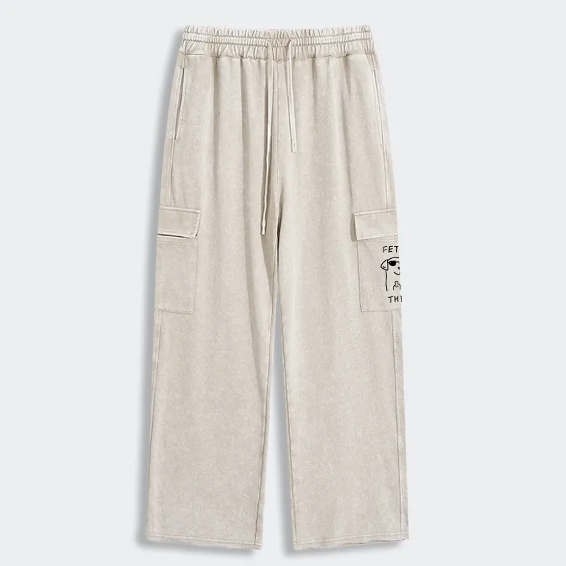 Tokyo-Tiger Rebellious Dog Washed Utility Sweatpants