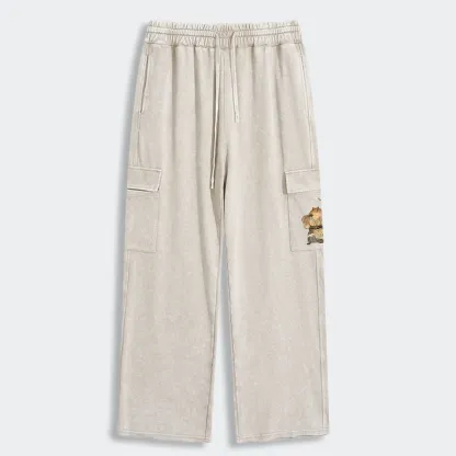 Tokyo-Tiger Capybara Archery Washed Utility Sweatpants