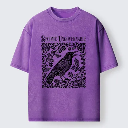 Tokyo-Tiger Wild Crow Washed T-Shirt