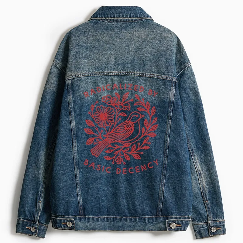 Tokyo-Tiger Pigeon That Was Moved Jean Jacket