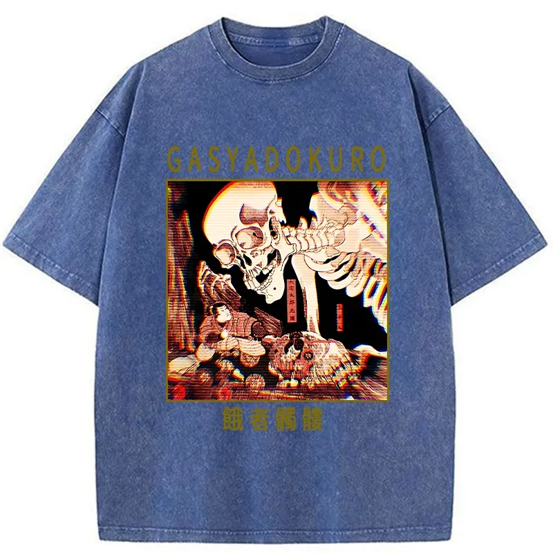 Tokyo-Tiger Hungry Skeleton Washed T-Shirt
