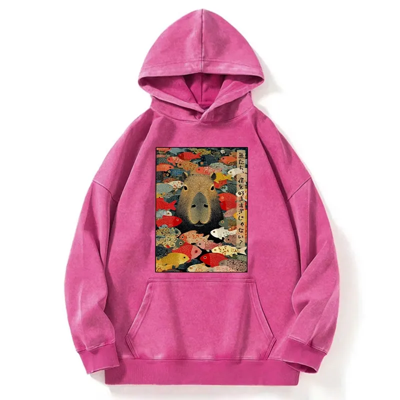 Tokyo-Tiger Am I Too Lovable? Washed Hoodie
