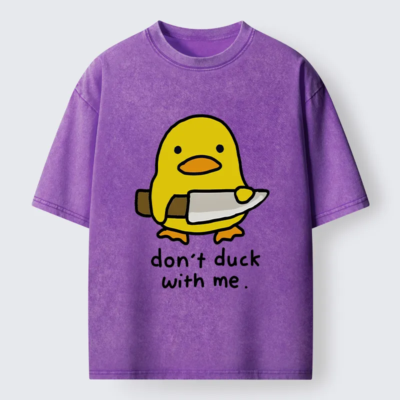 Tokyo-Tiger Duck With A Knife Washed T-Shirt