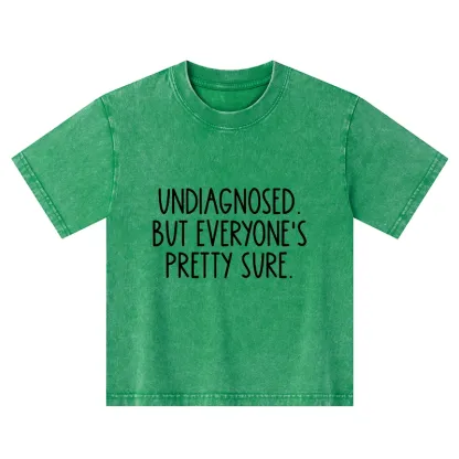 Tokyo-Tiger Self-diagnosed Illness Funny Kids Washed T-Shirt