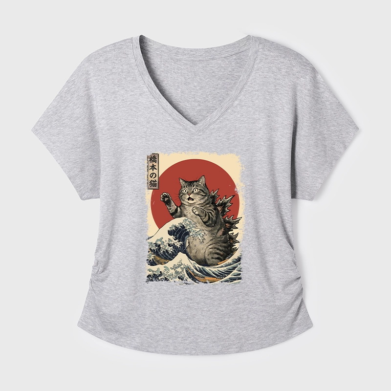 Tokyo-Tiger Catzilla Is Causing Destruction Modal Dolman Sleeve T-Shirt