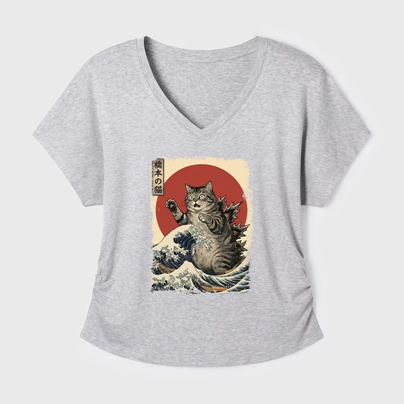 Tokyo-Tiger Catzilla Is Causing Destruction Modal Dolman Sleeve T-Shirt