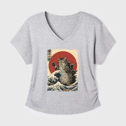 Tokyo-Tiger Catzilla Is Causing Destruction Modal Dolman Sleeve T-Shirt