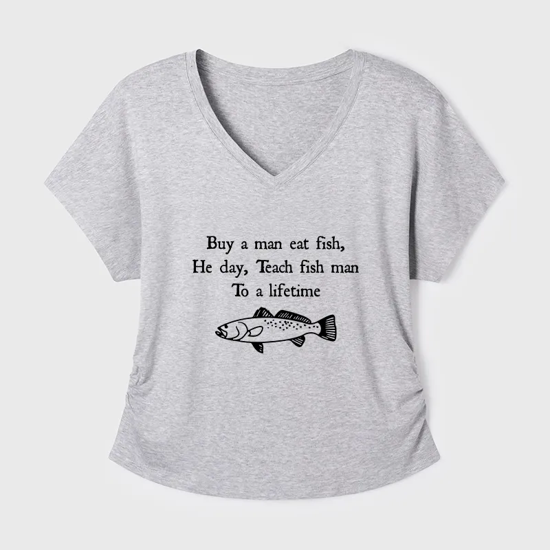 Tokyo-Tiger Man Eat Fish Meme Modal Dolman Sleeve T-Shirt