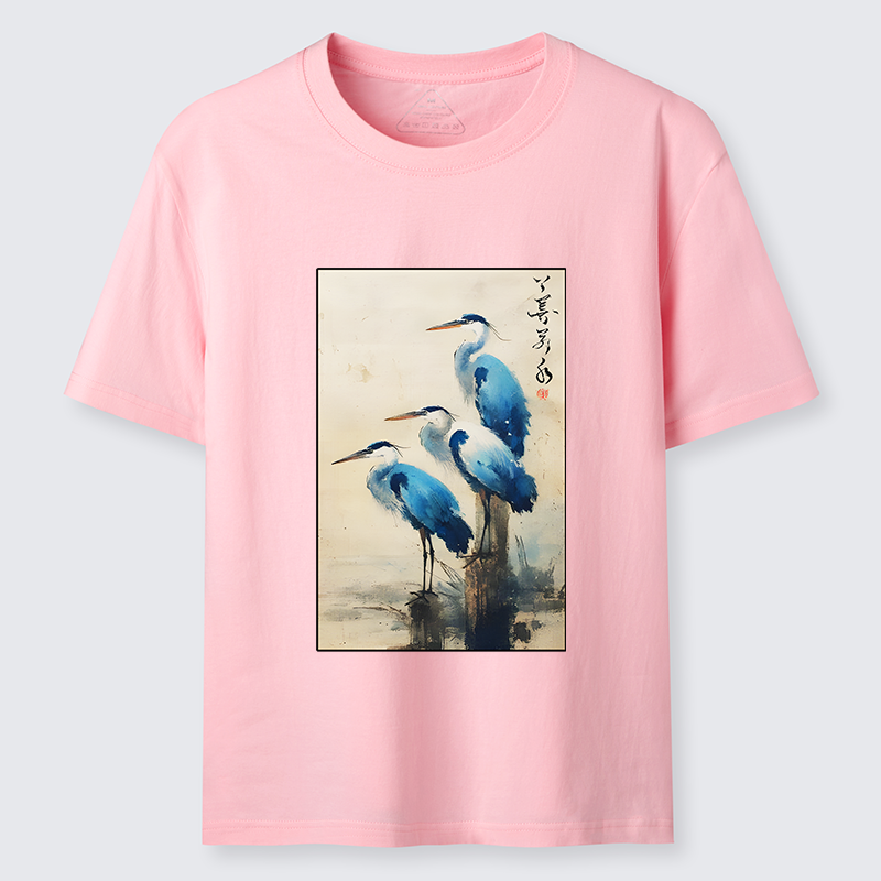 Tokyo-Tiger Great Blue Heron Japan Classic T-Shirt