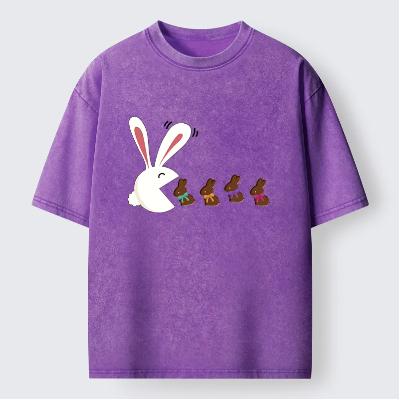 Tokyo-Tiger Fun Of The Easter Bunny Washed T-Shirt
