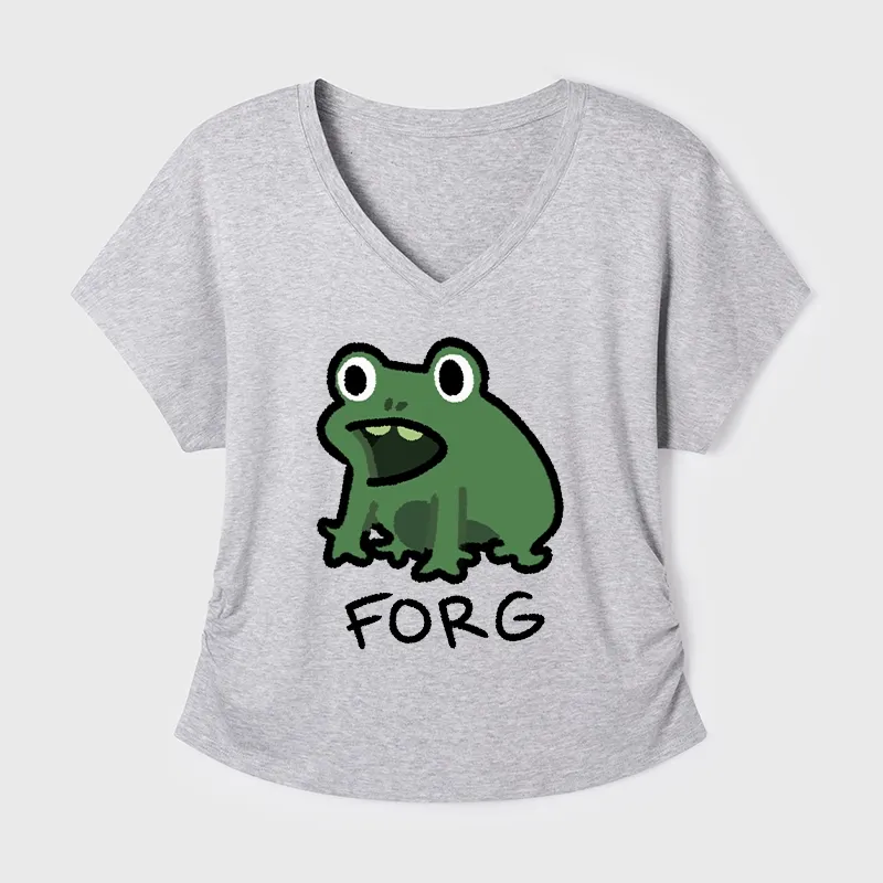 Tokyo-Tiger Funny Forg Japan Modal Dolman Sleeve T-Shirt