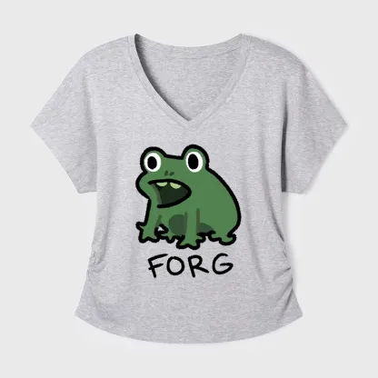 Tokyo-Tiger Funny Forg Japan Modal Dolman Sleeve T-Shirt